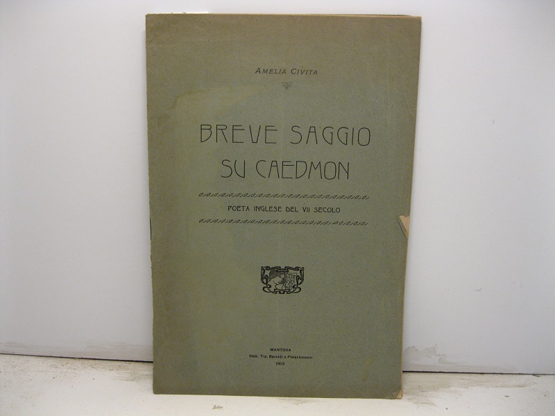 Breve saggio su Caedmon poeta inglese del VII secolo